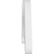 Ekena Millwork Pitch Midway Architectural Grade PVC Gable Pediment, 48"W x 16"H x 1"P (8/12) GPP048X016X100MID - alternate 2